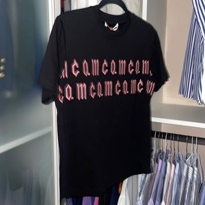 Alexander McQueen black and pink embroidered BNWT. Size medium.